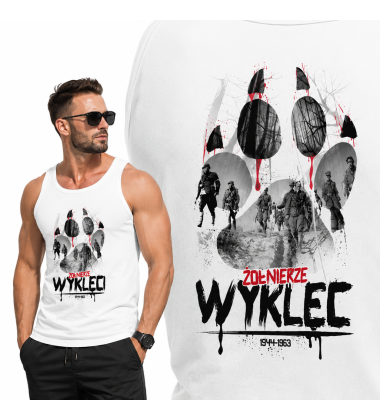 tank-top patriotyczny ŻOŁNIERZE WYKLĘCI BIAŁA